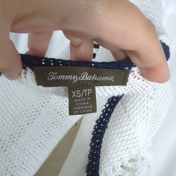 Tommy Bahama Cover Up X Small Knit White Resort - Picture 8 of 9